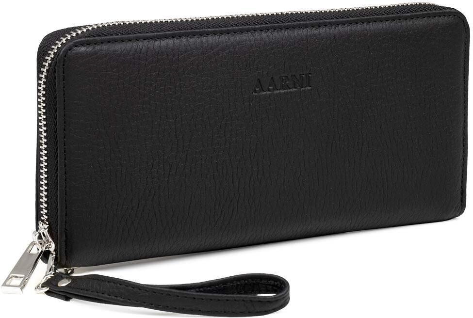 Aarni Rahakott hirvenahast Clutch rahakott, must/hõbe