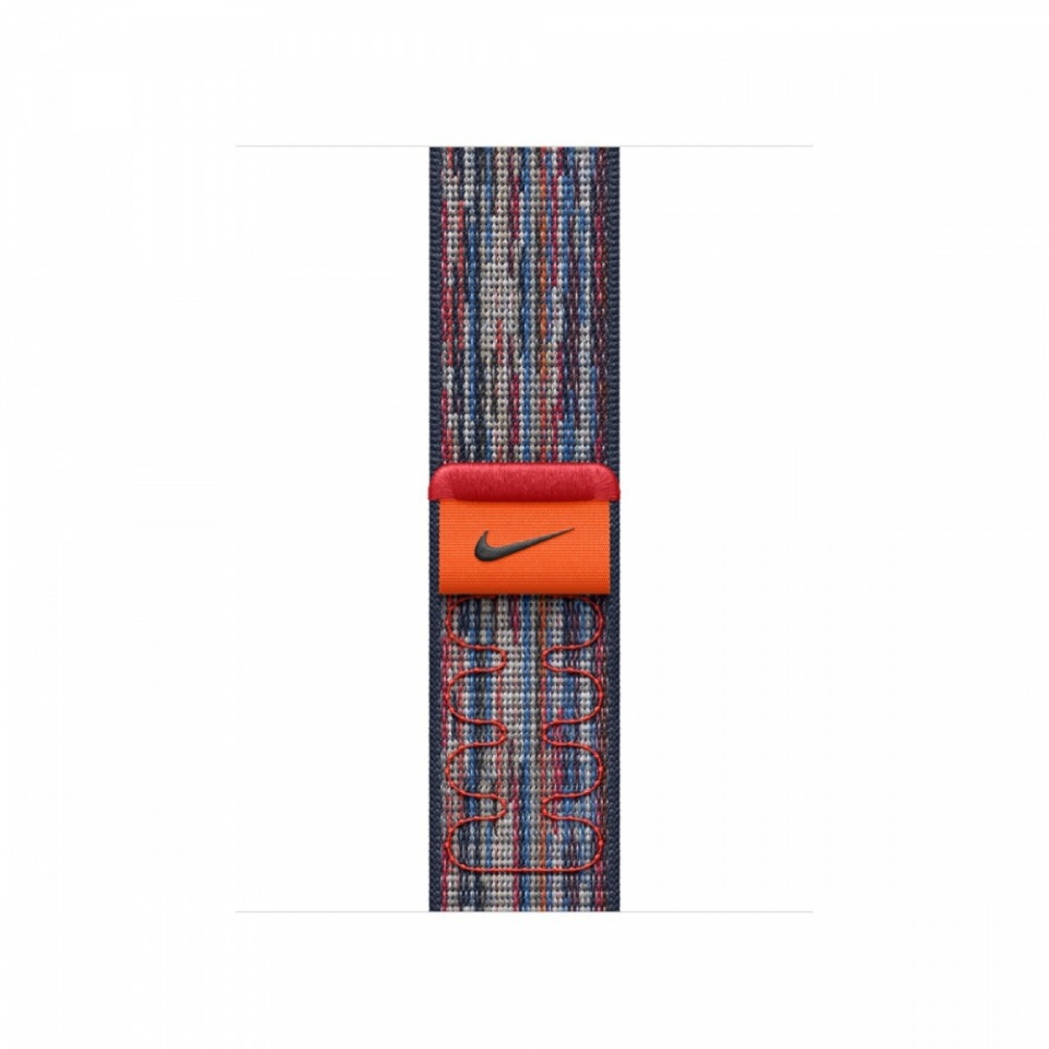 Apple kellarihm Watch 42mm Blue/Red Nike Sport Loop