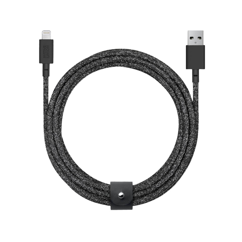 Native Union laadimiskaabel Belt cable USB-A to Lightning 3m must