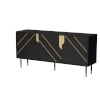 Cama Meble puhvetkapp 3D MOUNTAIN chest of drawers 154x40x72 must + kuldne