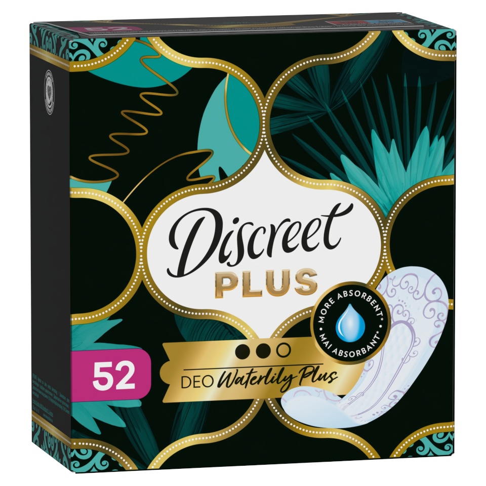 Discreet Protective Waterlily Plus Pesukaitsmed, 52 tk