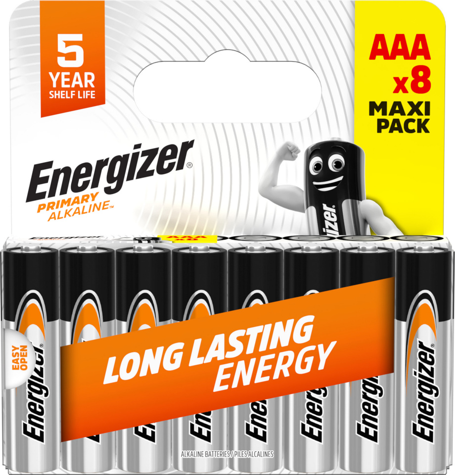 Energizer patarei Energizer Primary Alkaline AAA CHP8