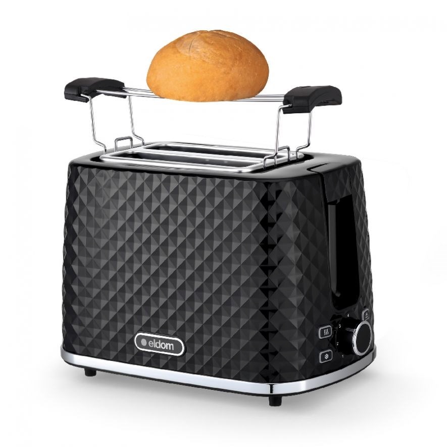 Eldom röster TO280C Toaster TOSTI, Bun Rack, Defrost System, must
