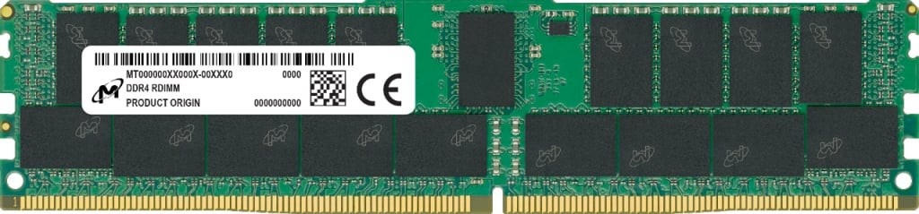 Micron mälu Server memory DDR4 32GB/3200MHz RDIMM 1Rx4 CL22