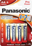 Panasonic patarei Pro Power LR6PPG/6B (4+2 tk)