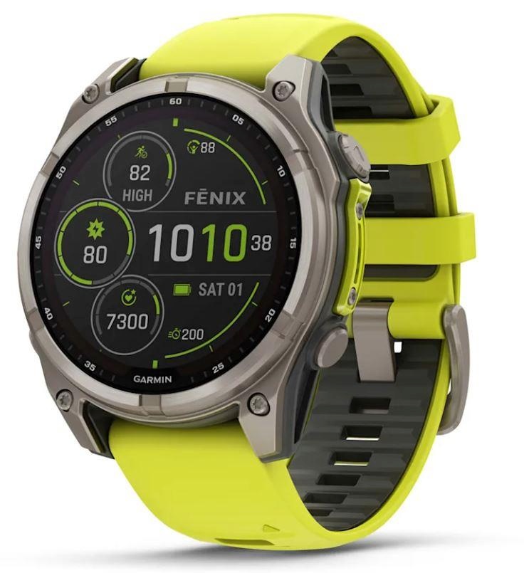 Garmin Fenix 8 Sapp. Solar/kollane 010-02906-21