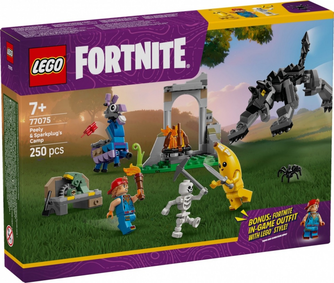 LEGO klotsid 77075 Fortnite Das Lager von Schali und der Zündkerzenkünstlerin