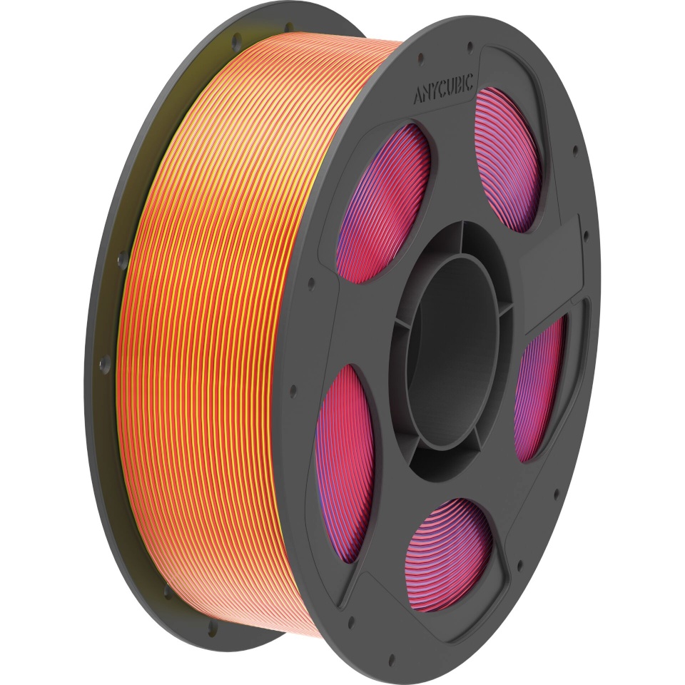 AnyCubic 3D-printeri niit PLA Silk Filament Tri-Color: punane sinine kollane