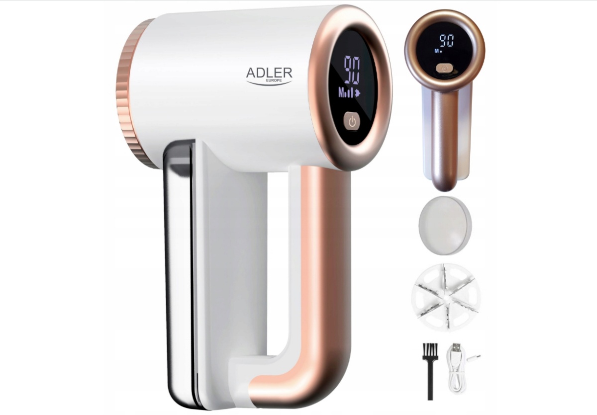 Adler topieemaldaja AD 9617 Lint Remover, valge/kuldne
