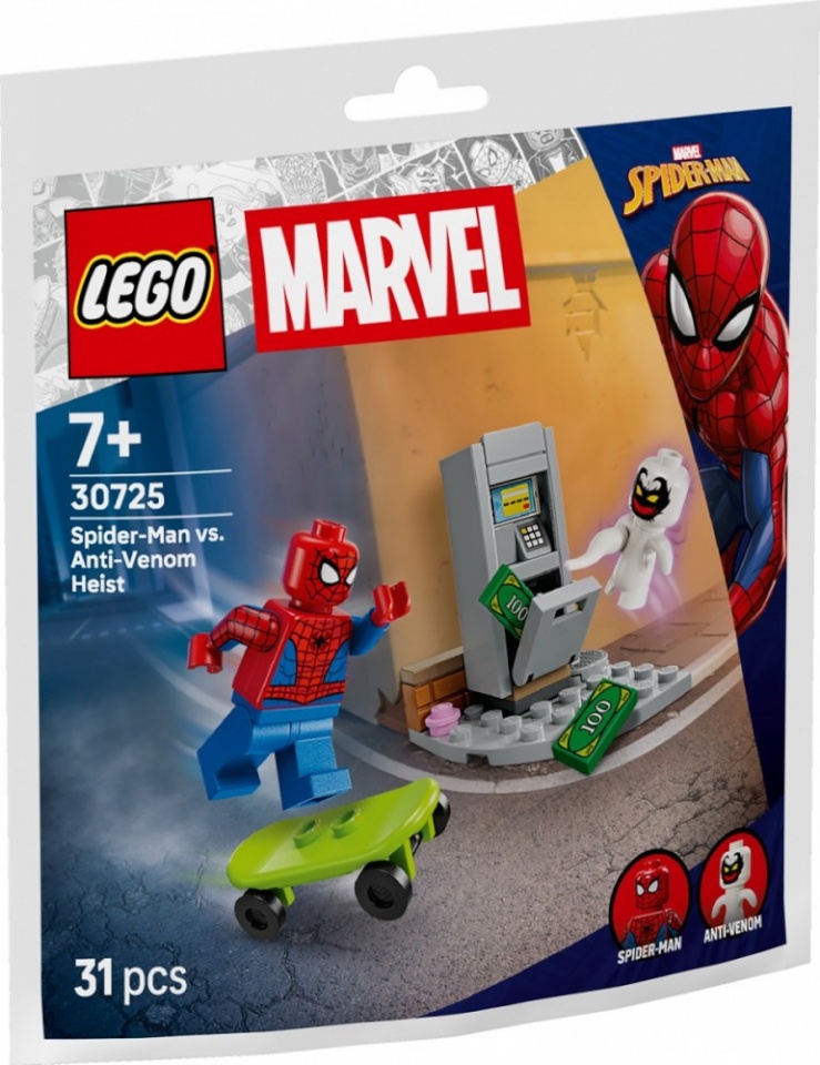LEGO klotsid 30725 Marvel Super Heroes Spider-Man stoppt Anti-Venoms Coup (Polybag)