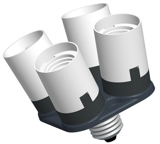 Falcon Eyes valgusstatiiv Lampholder AD-4E27 from 1 to 4 Lamps