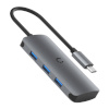 Cygnett USB jagaja Hub 6in1 USB-C do 3x USB, USB-C, SD Card, Micro SD Card Cygnett SlimMate 100W (hall)