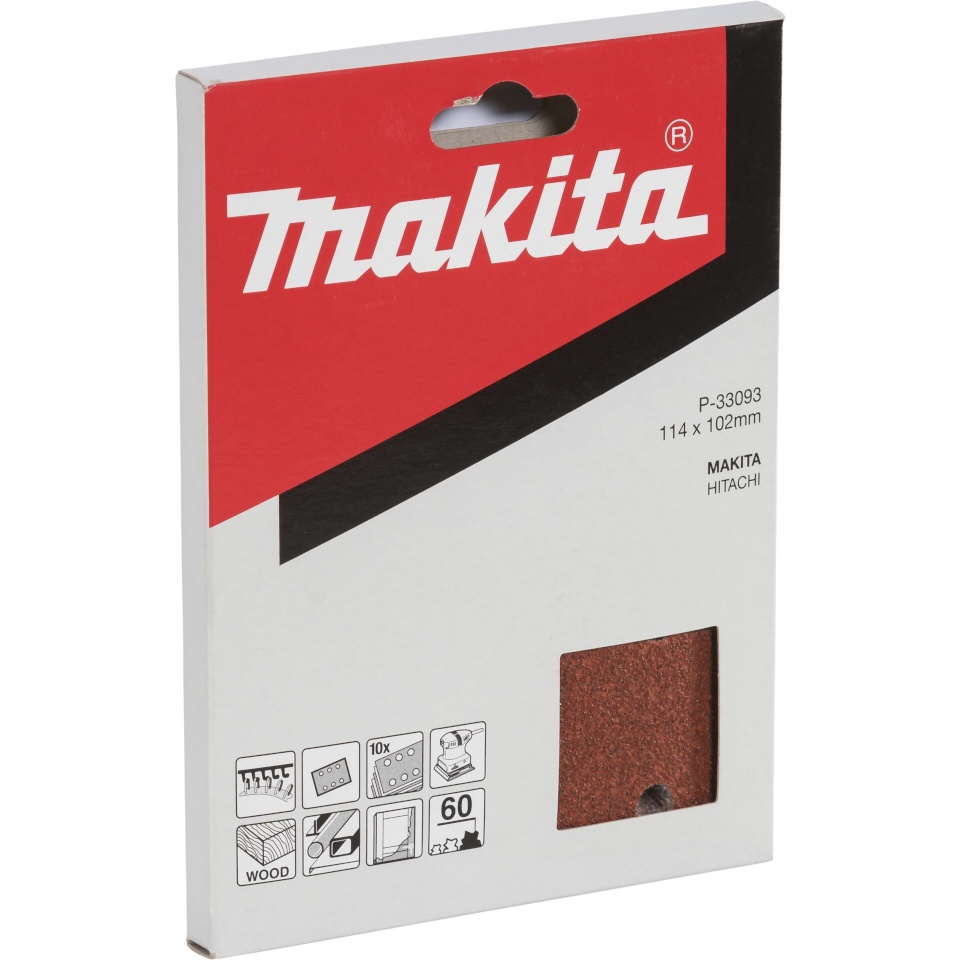 Makita liivapaber P-33093 Sandpaper 102x114 K60