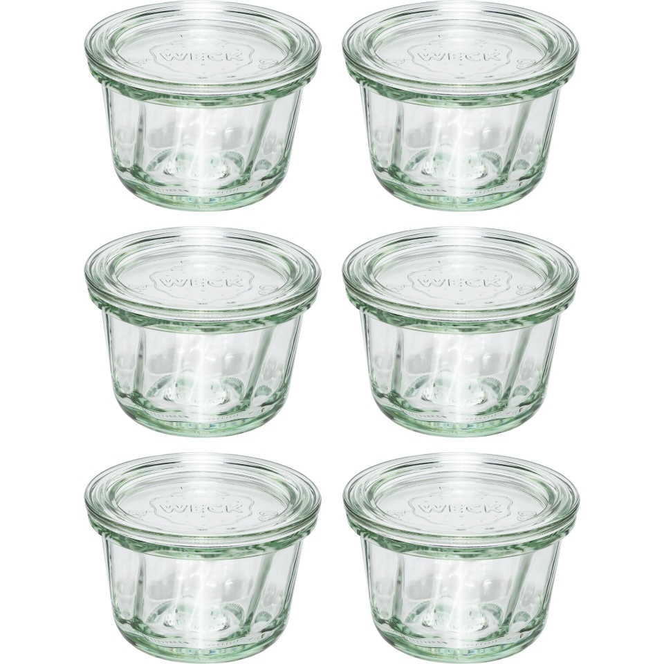 Weck purgid Round Rim Jar Muffin 165ml, 6tk