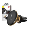 Baseus autohoidja Magnetic Air Vent Car Mount with cable clip Gold