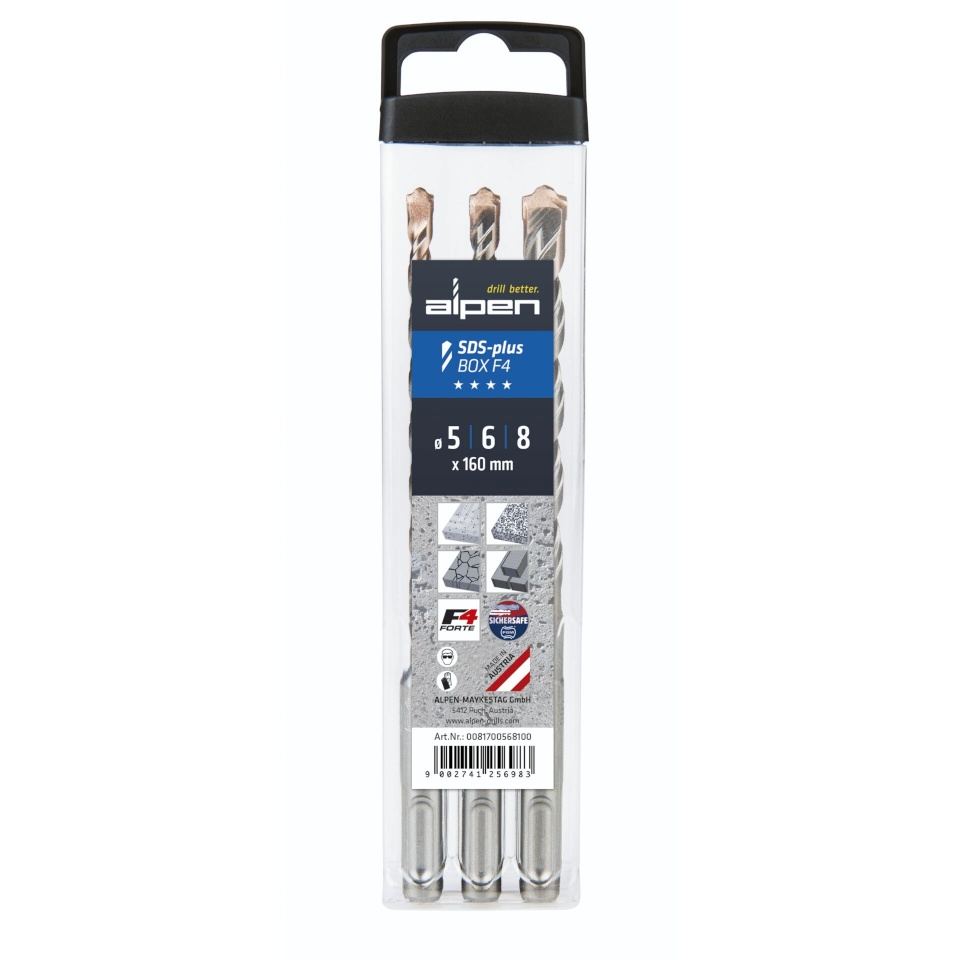 Alpen SDS+ F4 Box 3-osaline 5-6-8x1 60