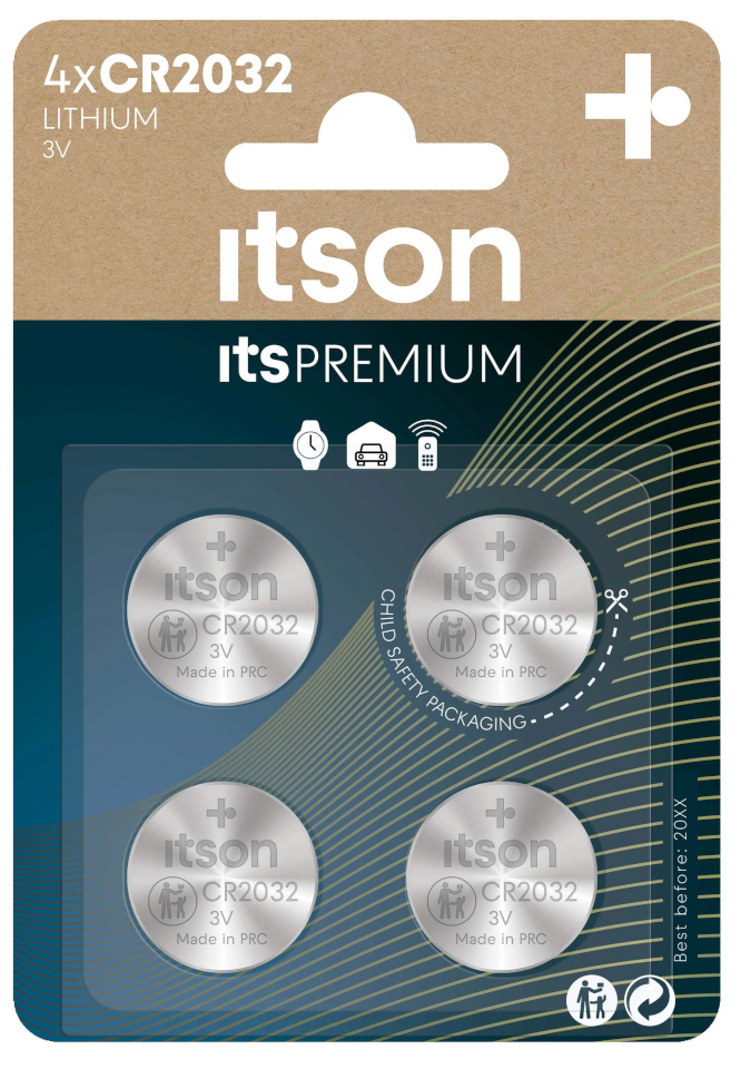 itson patarei itson itsPREMIUM CR2032IT/4BP