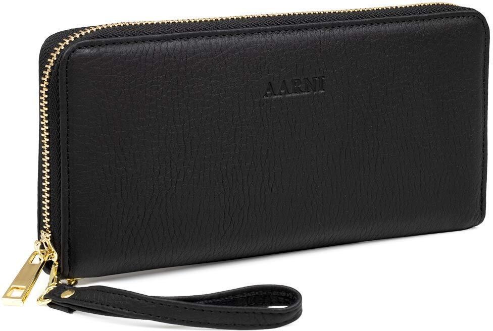 Aarni Rahakott hirvenahast Clutch rahakott, must/kuldne