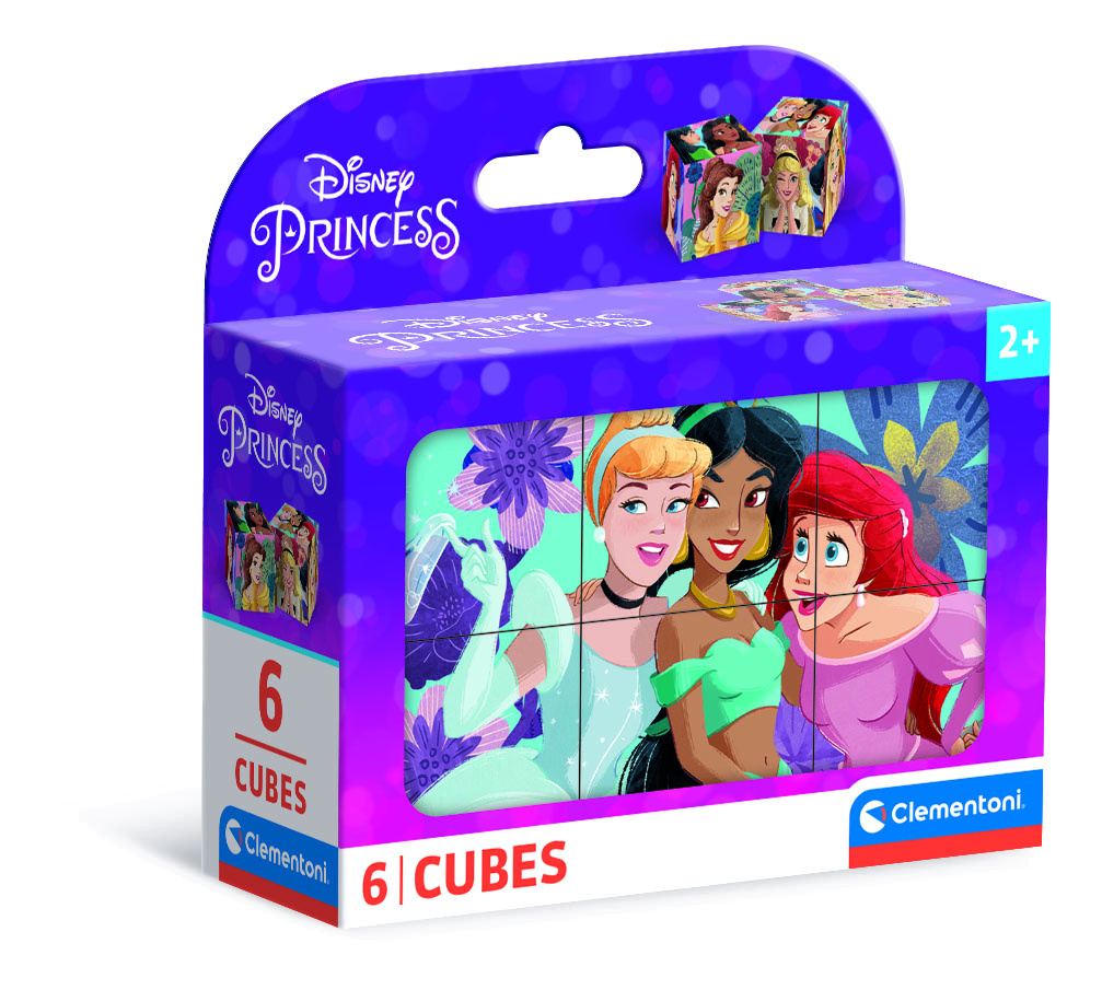 CLEMENTONI Disney Princess pusle, 6 kuubikut, 40660