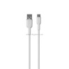 Puro laadimiskaabel Soft USB/USB-C, 1,5m, valge