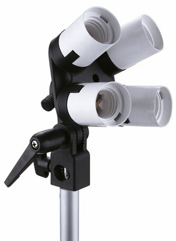 Falcon Eyes valgusstatiiv Lampholder LH-4E27LS 4 x E27 with Tilting Bracket