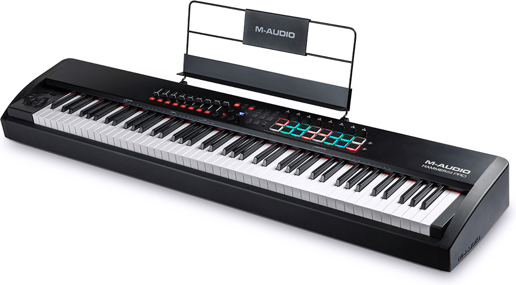 M-Audio süntesaator Hammer 88 Pro Midi Keyboard, must