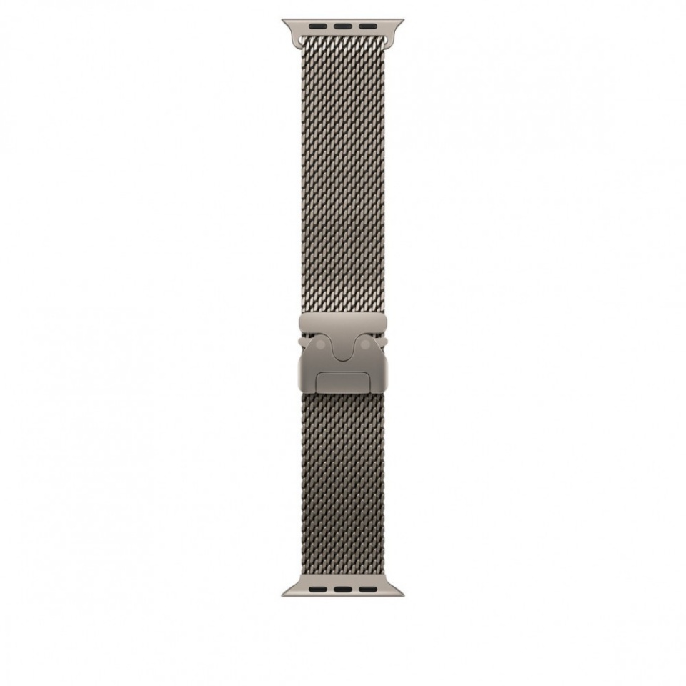 Apple 49mm Natural Titanium Milanese Loop - Large