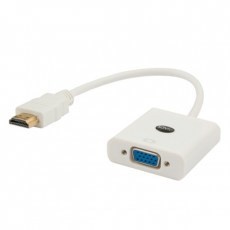 SAVIO HDMI (M) TO VGA (F) adapter valge CL-201