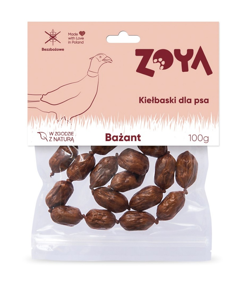 Zoya maius koerale Pheasant Sausages, 100g