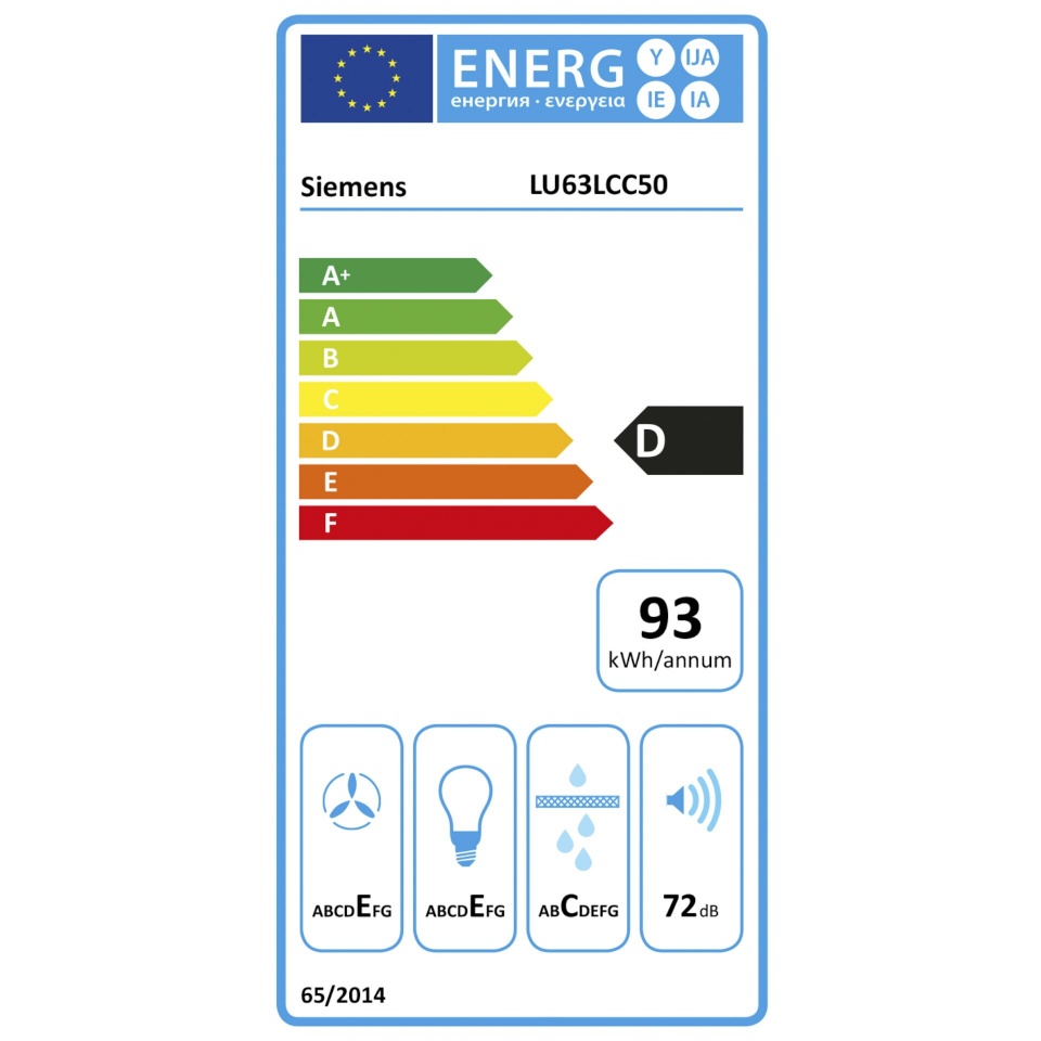 Siemens õhupuhasti LU63LCC50 Cooker Hood