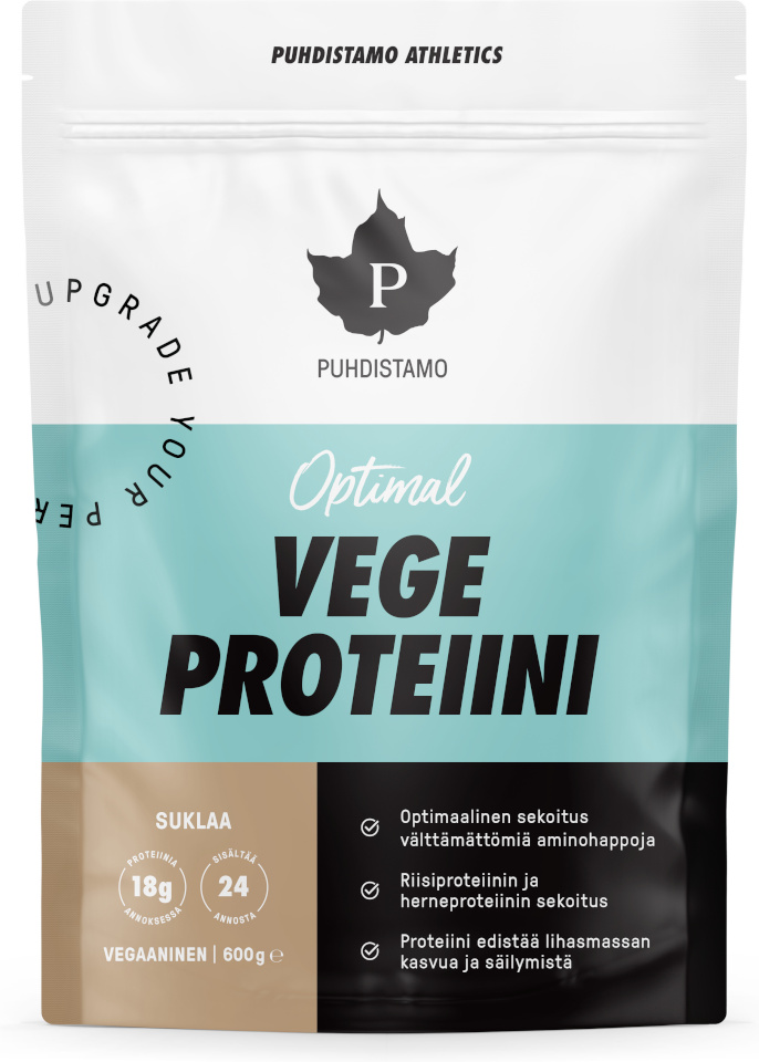 Puhdistamo Athletics Optimal VEGE šokolaad proteiinipulber, 600g