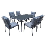 H4Y aiamööblikomplekt BOSLER laud ja 6 tooli
