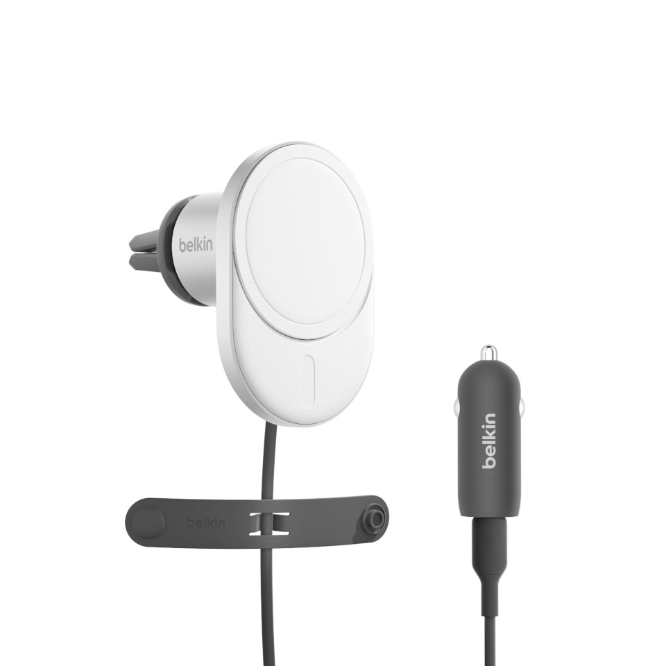 Belkin juhtmevaba laadija Magn.wireless Car Charger with Qi2(15W),incl.20W PowerSup.
