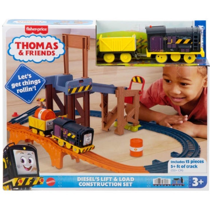 Fisher Price mängurong Set Tomek i Przyjaciele Diesel Załadunek na budowie