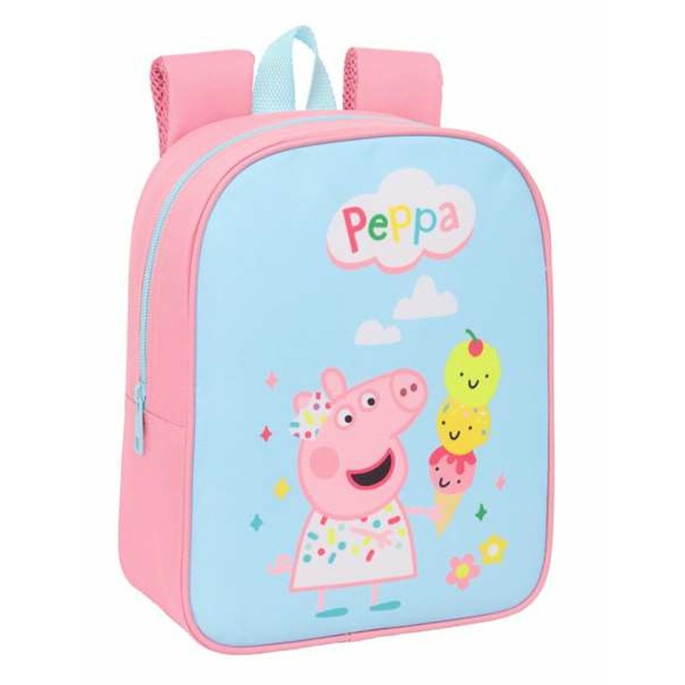 Peppa Pig seljakott sinine roosa 22x27x10cm