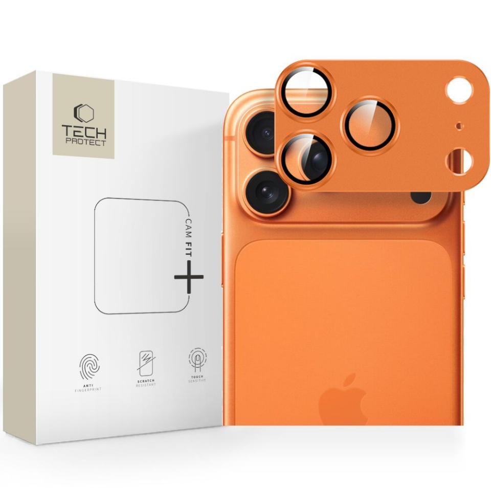 OSŁONA APARATU Tech-Protect CAMFULL FIT+ iPhone 17 Pro COSMIC ORANGE