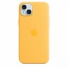 Apple kaitsekest Silicone Case with MagSafe for iPhone 15 Plus - Sunshine