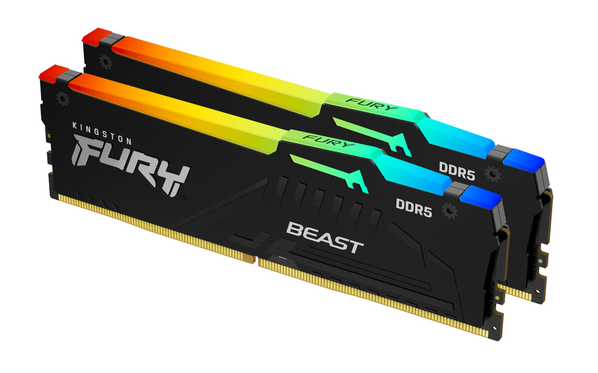 Kingston mälu DDR5 Fury Beast RGB 32GB(2x16GB) 6000MHz CL36