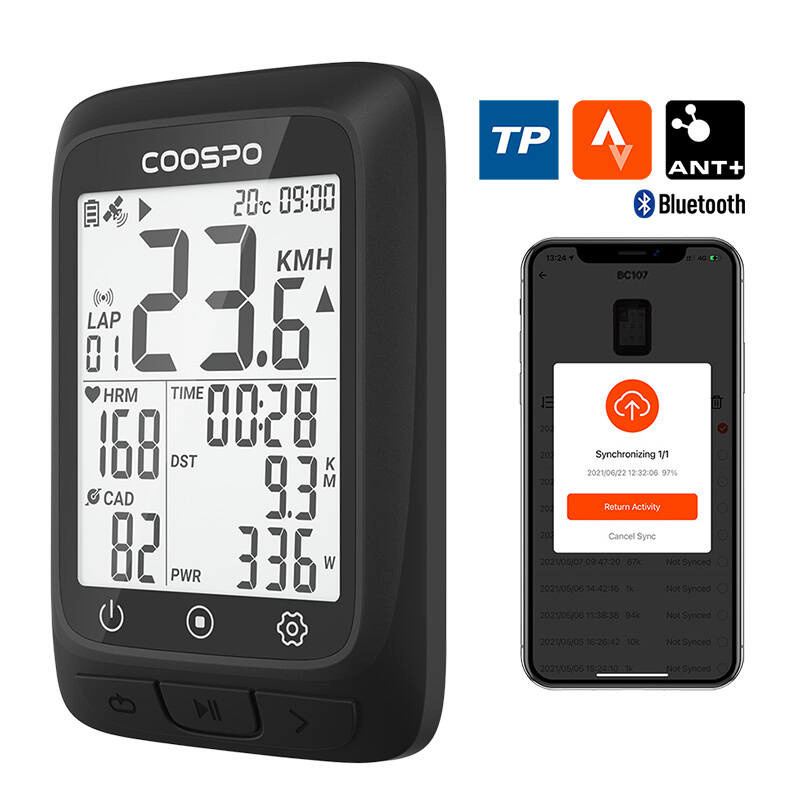Coospo rattakompuuter Bike Computer BC107 Compatibile with Strava, Trainingpeaks etc.