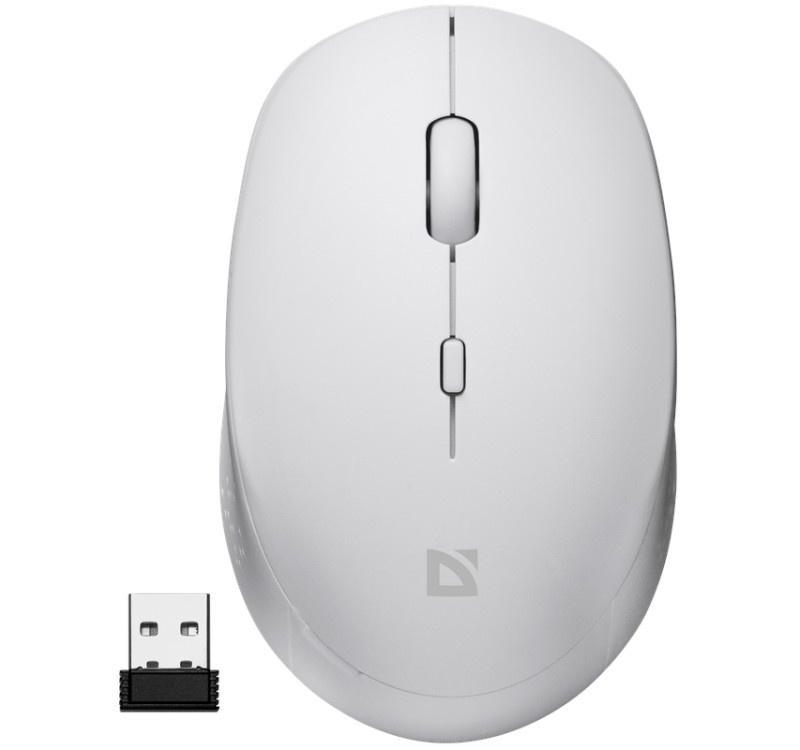 Defender hiir Wireless mouse silent click AURIS MB-027 800/1200/1600 DPI valge