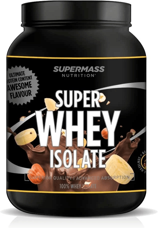 Supermass Nutrition toidulisand Super Whey Isolate Protein Powder, Banana-Hazelnut, 1,3kg