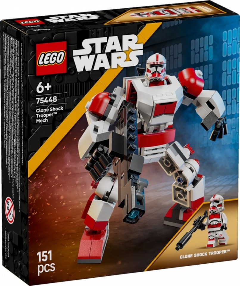 Lego klotsid Blocks Star Wars 75448 Clone Shock Trooper - Mech