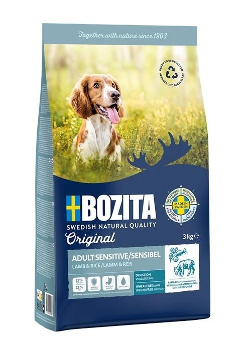 Bozita kuivtoit koerale Original Adult Sensitive Digestion Lamb, 3kg