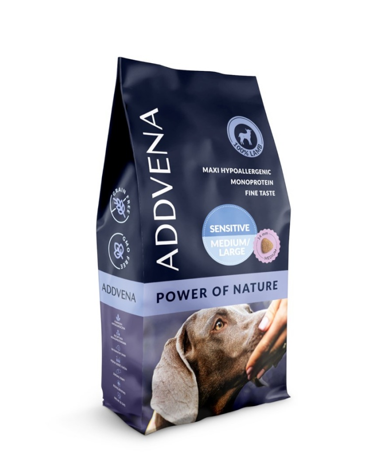 Addvena kuivtoit koerale POWER OF NATURE Sensitive for Dog wrażliwych średnich i dużych ras 10kg