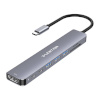 Lention USB jagaja Lention 8in1 Hub USB-C to 3x USB 3.0 + SD/TF + PD + USB-C + HDMI 4K60Hz (hall)