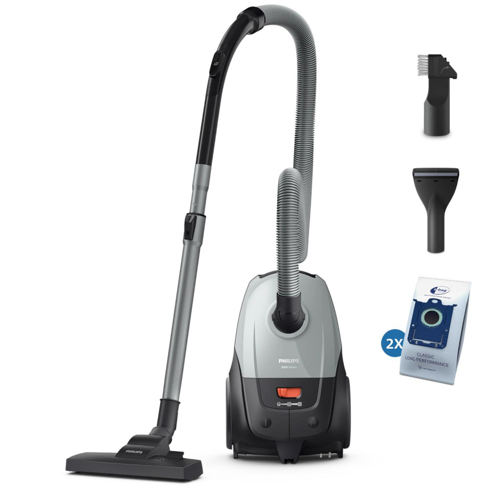 Philips tolmuimeja XD2142/12 Series 2000 Cylinder Vacuum Cleaner, must/hall