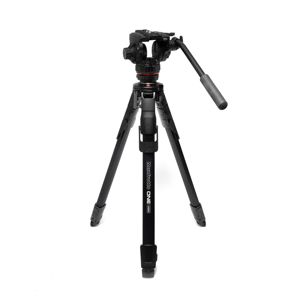 Manfrotto videostatiivi alumiiniumkomplekt koos Fluid Videohead 502X-ga