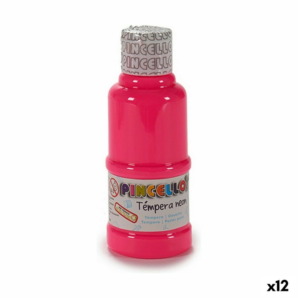 Pincello tempera Neon roosa 120ml 12tk