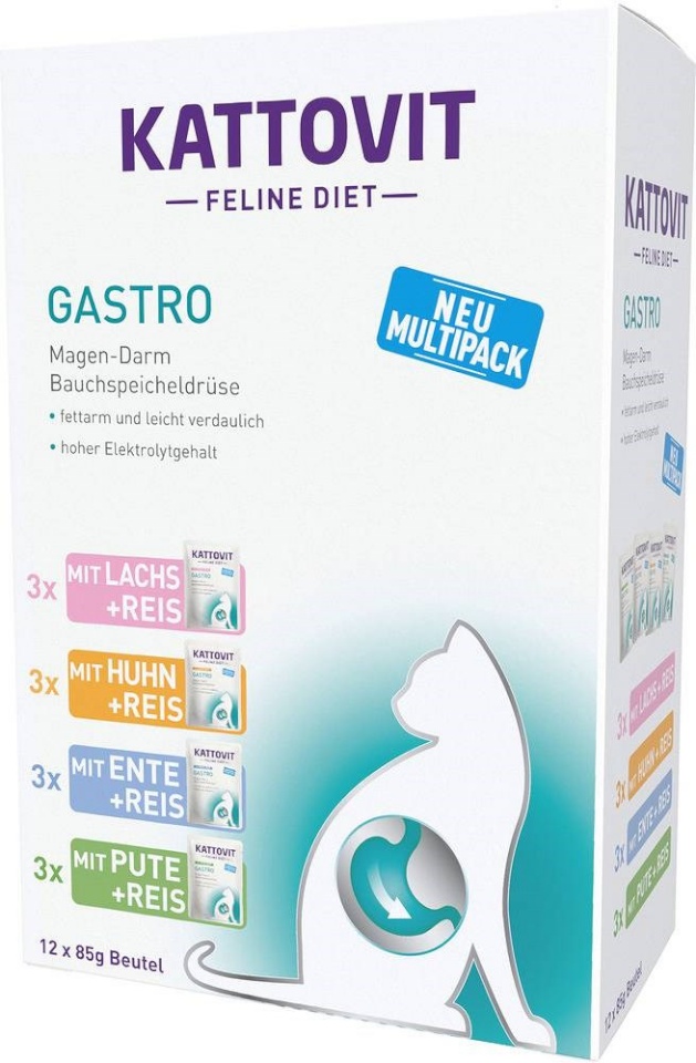 Kattovit kassitoit Feline Diet Gastro, 12x 85g