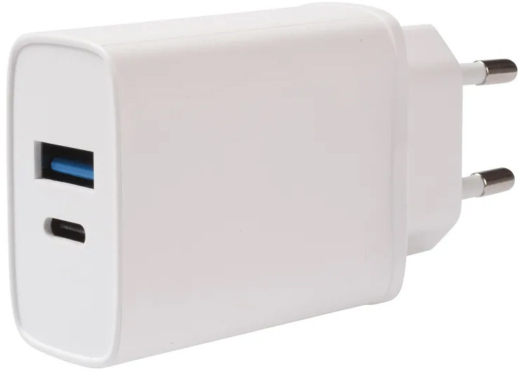 Vivanco vooluadapter USB-A/USB-C PD3 20W, valge (62401)
